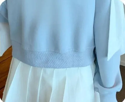 Off The Shoulder Sweatshirt For Women Harajuku Fashion Youthful Clothes Sport Essential New In Basic Blue Woman Pullover Tops