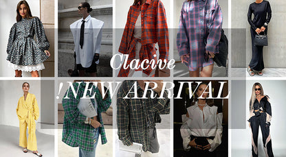 Clacive Fashion White Cotton Woman Blouse 2024 Elegant Stand Collar Puff Sleeve Shirts Casaul Classic Blusa Tops Female Clothing